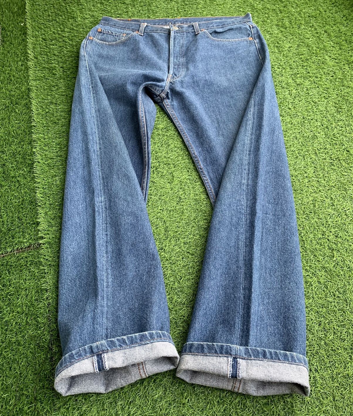 Levi's × Levi's Vintage Clothing × Vintage Vintage 90s Levi’s 501xx Button Fly Denim Jeans Size US 34 / EU 50 - 19 Thumbnail