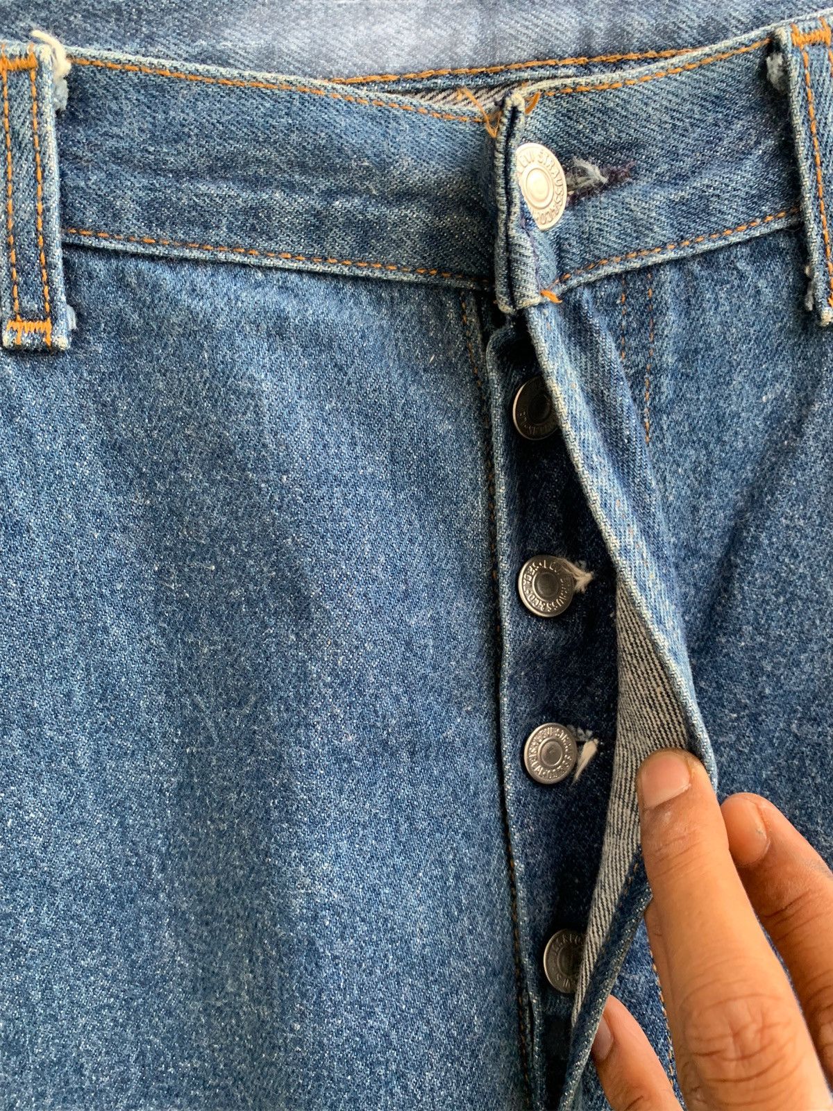 Levi's × Levi's Vintage Clothing × Vintage Vintage 90s Levi’s 501xx Button Fly Denim Jeans Size US 34 / EU 50 - 8 Thumbnail