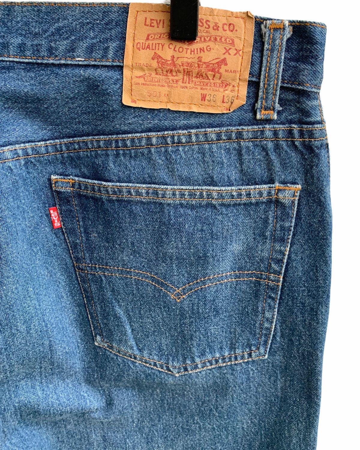 Levi's × Levi's Vintage Clothing × Vintage Vintage 90s Levi’s 501xx Button Fly Denim Jeans Size US 34 / EU 50 - 6 Thumbnail