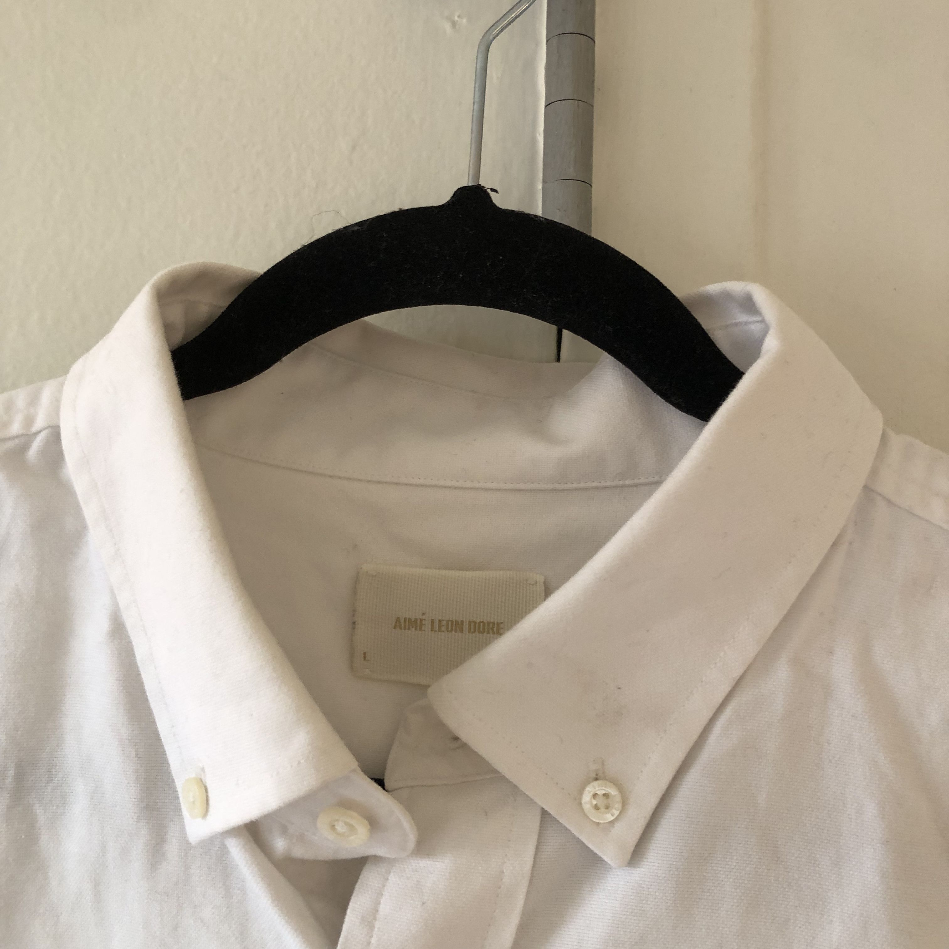 Aime Leon Dore Aime Leon Dore Embroidered Winged Foot A Oxford Shirt Size US L / EU 52-54 / 3 - 3 Thumbnail