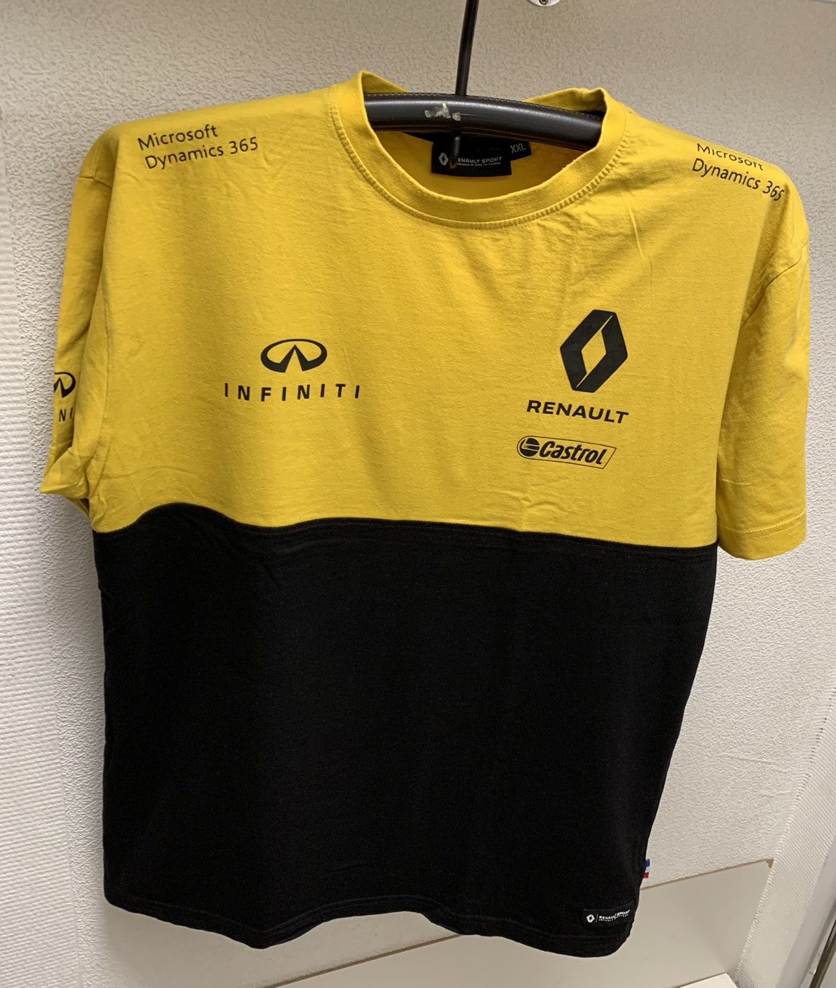 Renault sport formula uno yellow big logo t-shirt Xxl as