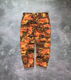 Supreme orange cheap camo pants