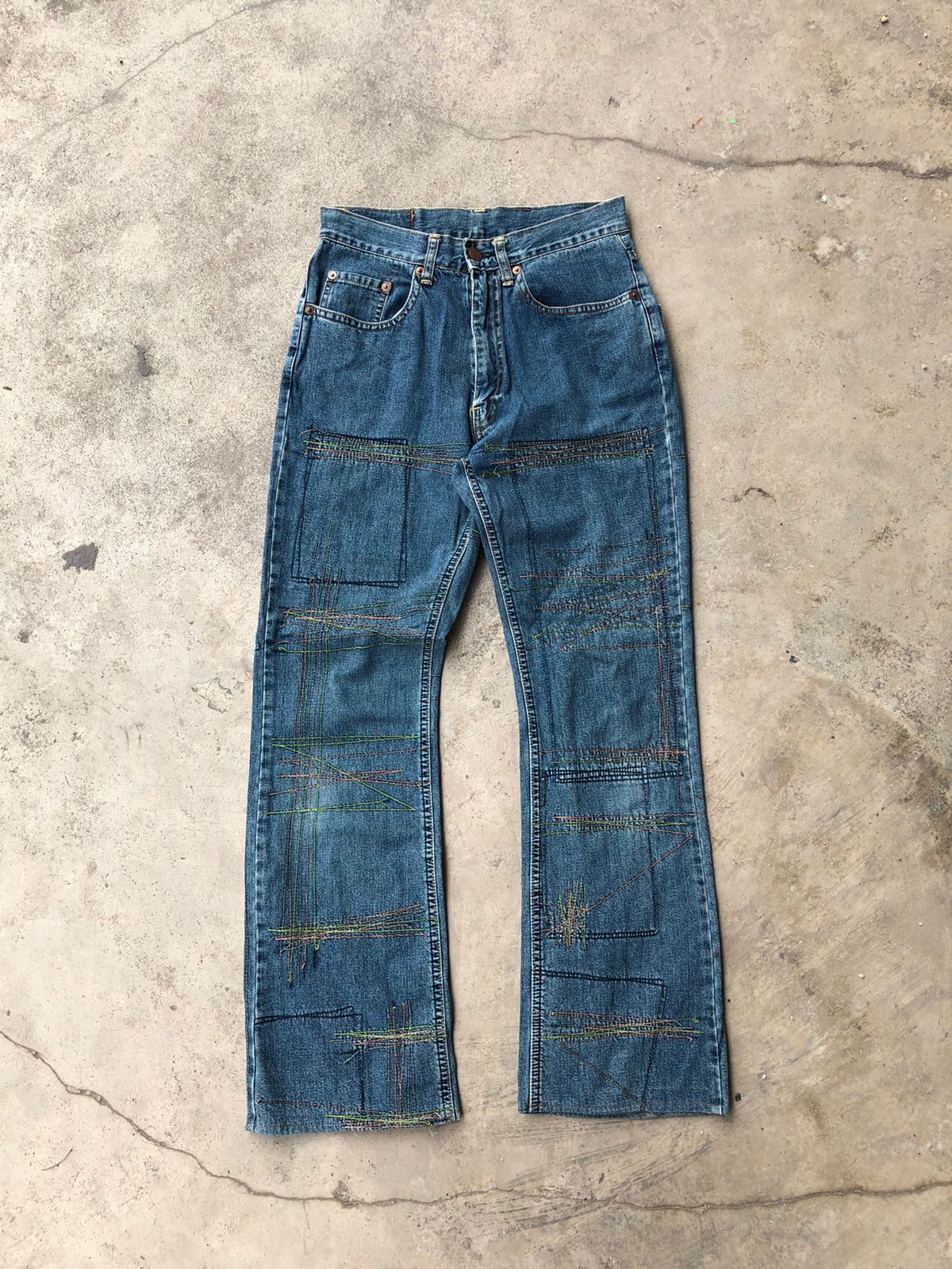 Hysteric Glamour Hysteric glamour Stitched Denim Flare Size US 28 / EU 44 - 1 Thumbnail