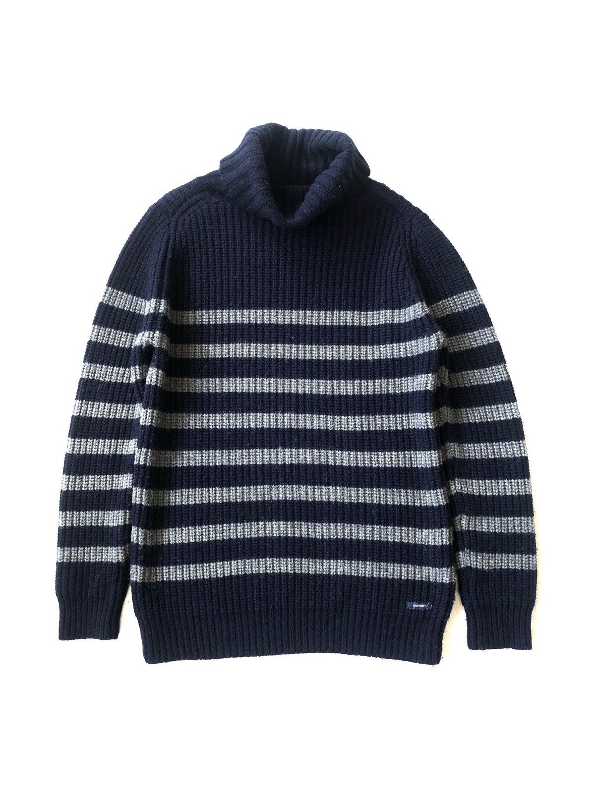 Sophnet. Sophnet Border Striped Turtle Neck Thick Wool Pullover Size US M / EU 48-50 / 2 - 1 Thumbnail