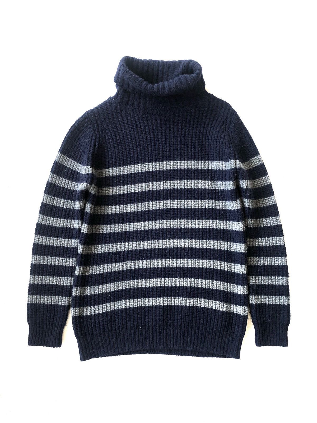 Sophnet. Sophnet Border Striped Turtle Neck Thick Wool Pullover Size US M / EU 48-50 / 2 - 4 Thumbnail