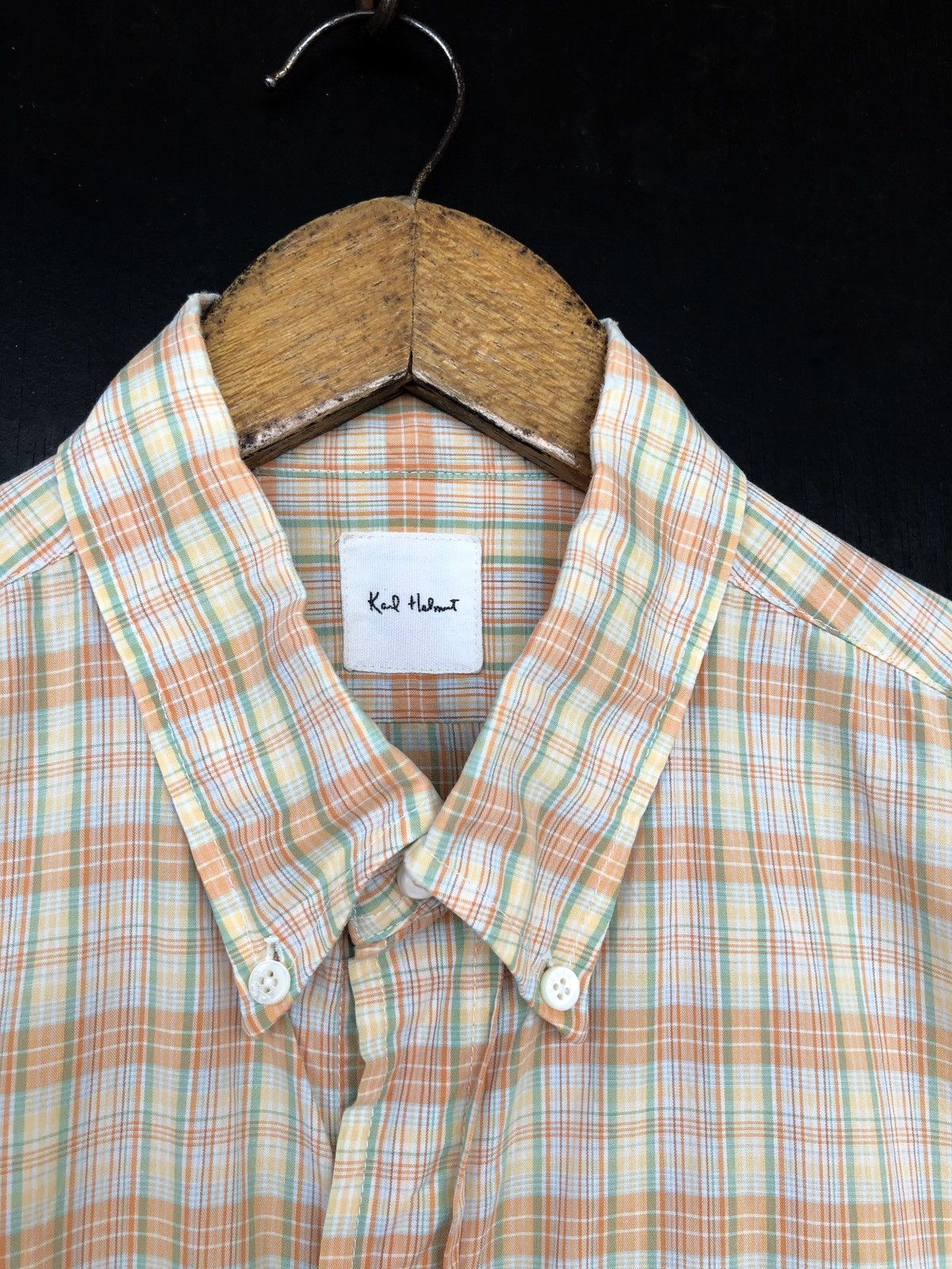 HOLLYWOOD RANCH MARKET Karl Helmut 🇯🇵 Patchwork Check Oversized Flannel Size US L / EU 52-54 / 3 - 6 Thumbnail