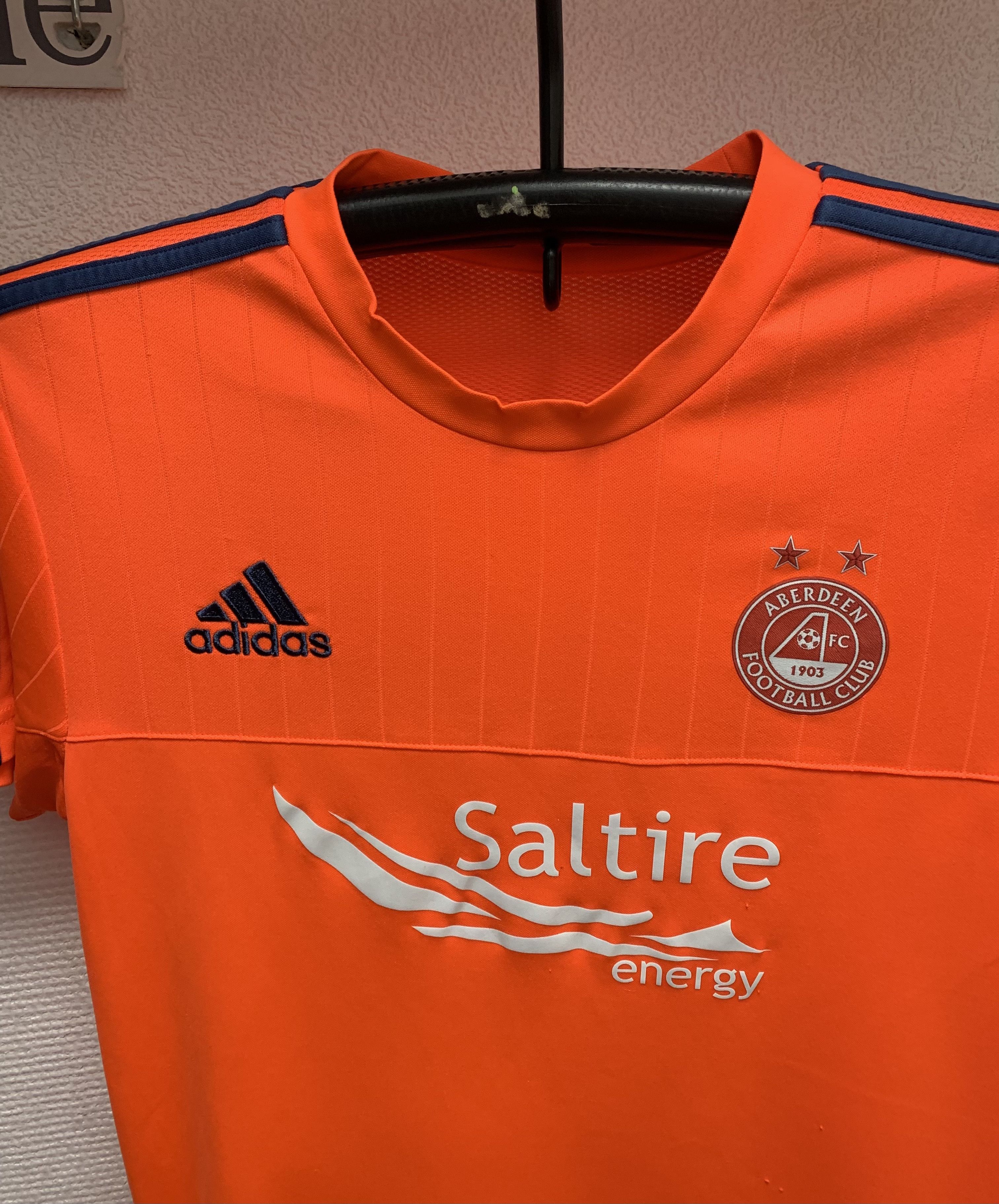 Adidas Aberdeen Adidas soccer jersey M size orange 2015 Size US M / EU 48-50 / 2 - 2 Thumbnail