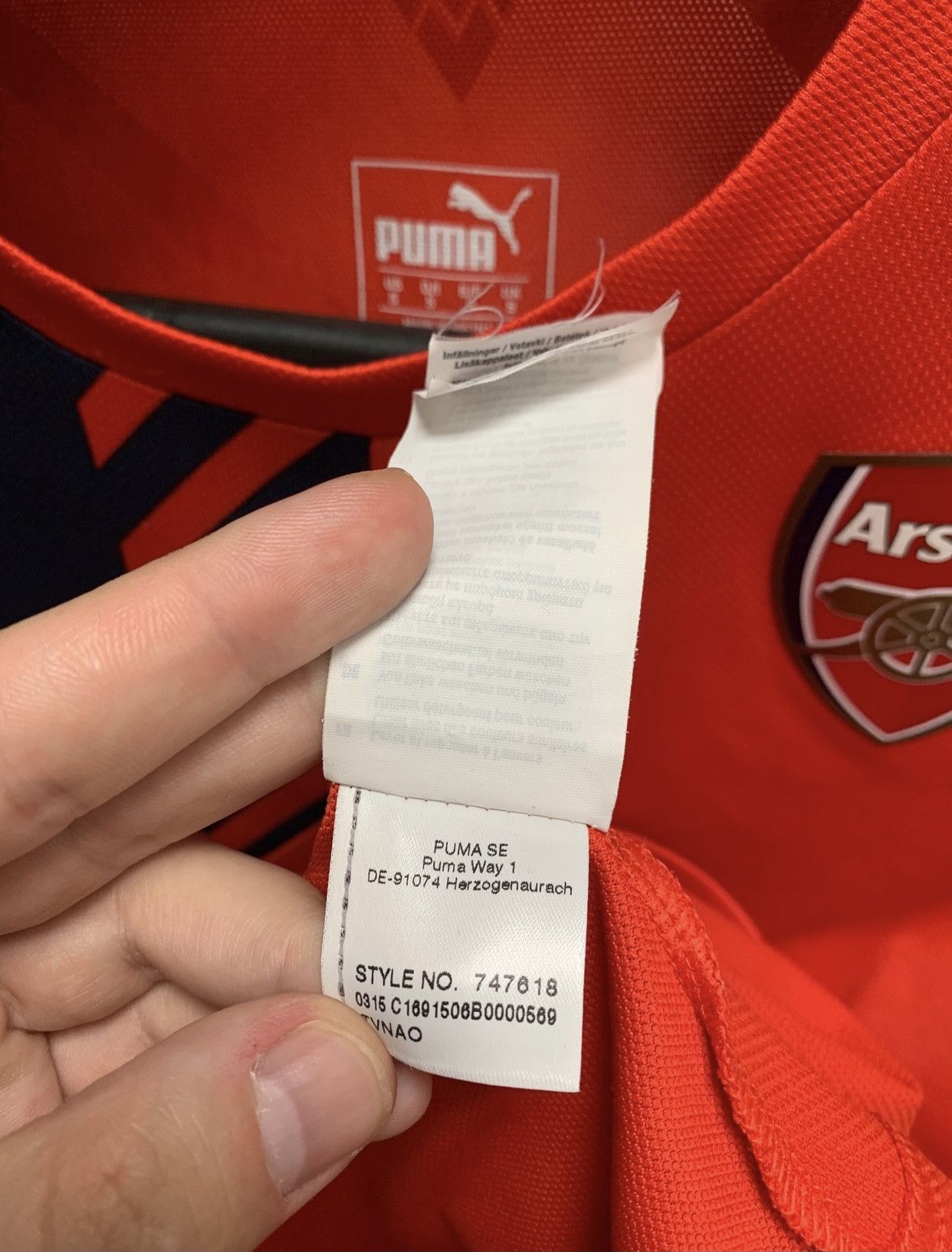 Puma Arsenal puma soccer jersey S red Size US S / EU 44-46 / 1 - 6 Thumbnail