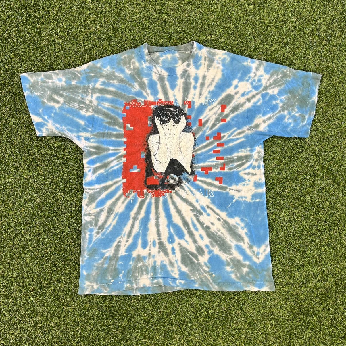 Paul McCartney Tug Of War Tie Dye Single Stitch Tee