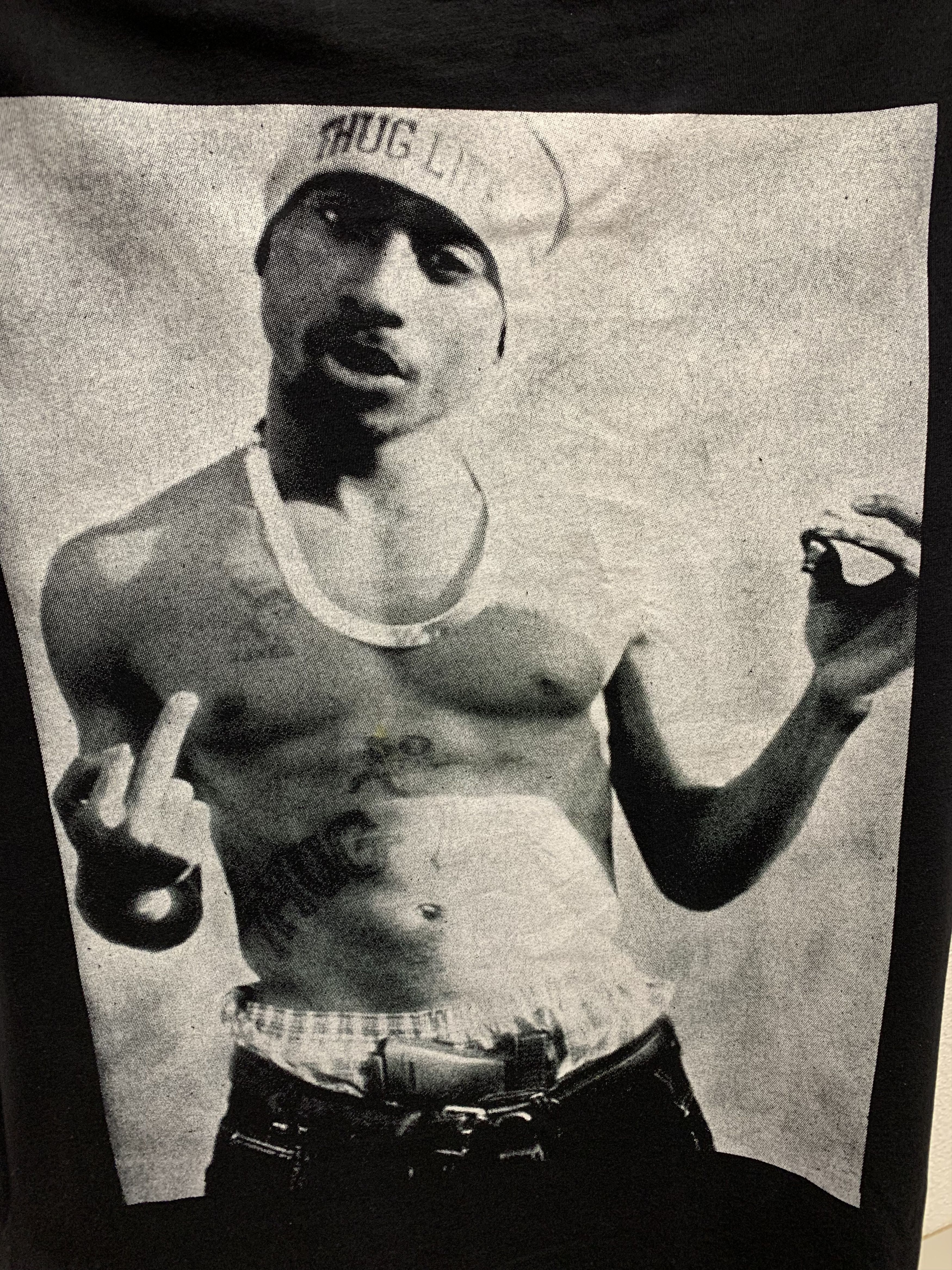 Band Tees Tupac 2Pac black t-shirt Xl protect your banana Size US XL / EU 56 / 4 - 4 Thumbnail