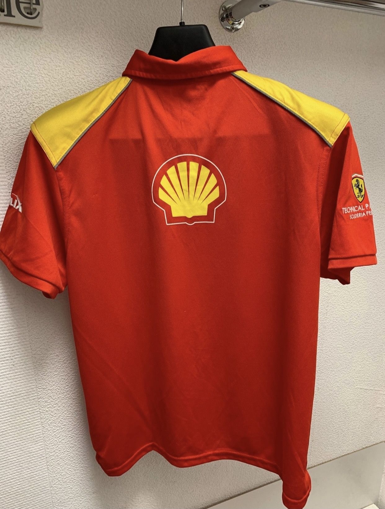 Ferrari Ferrari shell big logo red polo L size red vintage Size US L / EU 52-54 / 3 - 2 Thumbnail