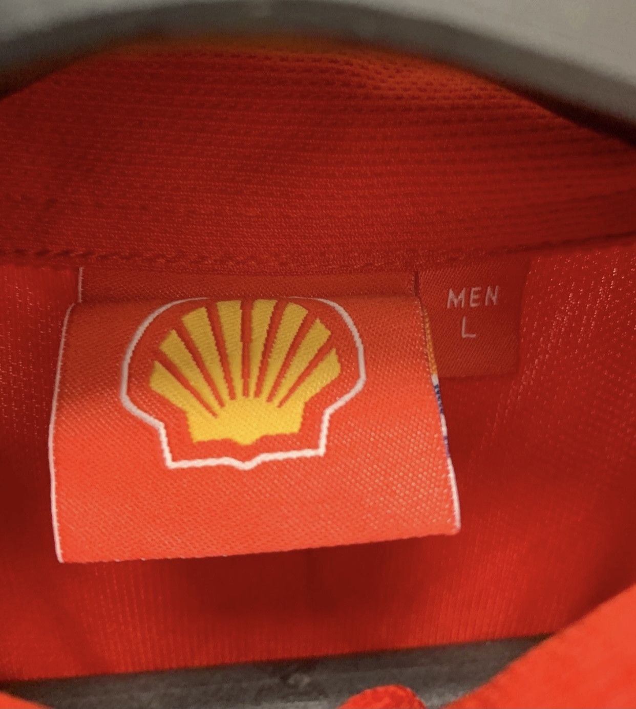 Ferrari Ferrari shell big logo red polo L size red vintage Size US L / EU 52-54 / 3 - 5 Thumbnail