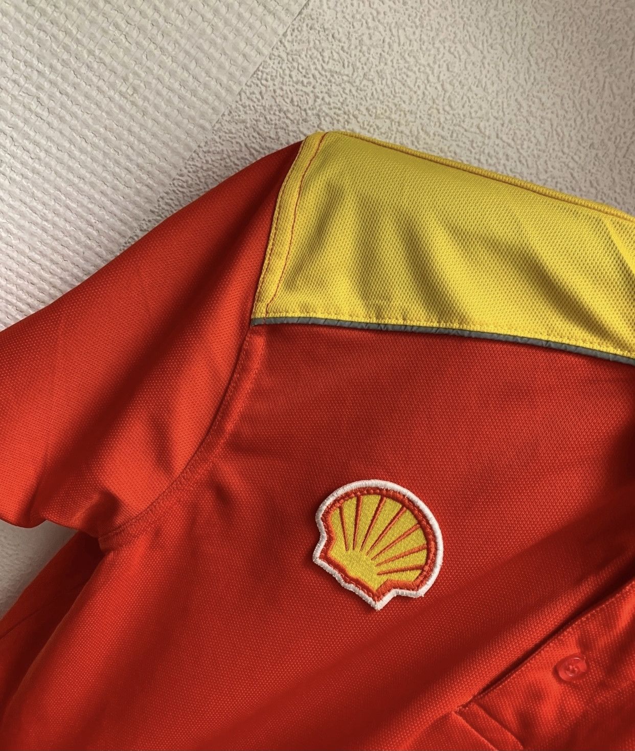Ferrari Ferrari shell big logo red polo L size red vintage Size US L / EU 52-54 / 3 - 3 Thumbnail