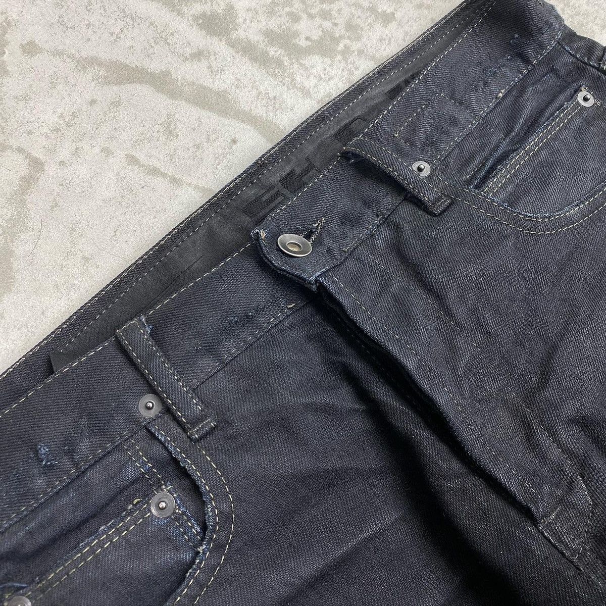 Rick Owens Drkshdw Rick Owens Drkshdw OG Waxed Jeans (Black) Size US 29 - 3 Thumbnail