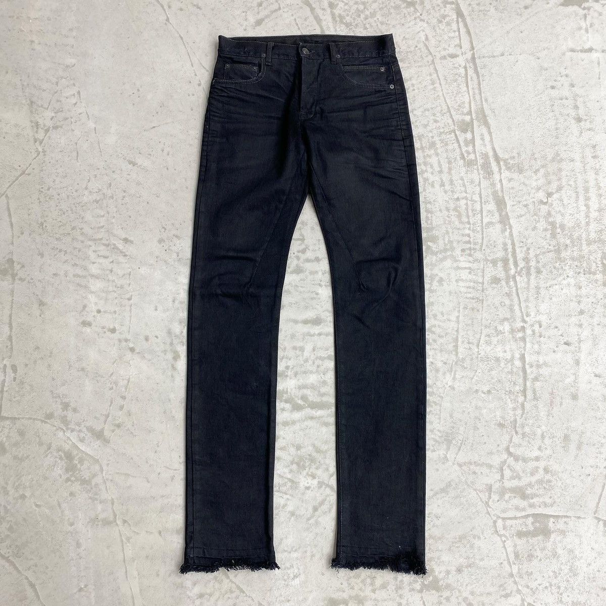 Rick Owens Drkshdw Rick Owens Drkshdw OG Waxed Jeans (Black) Size US 29 - 1 Thumbnail