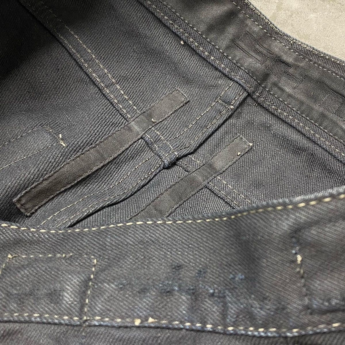 Rick Owens Drkshdw Rick Owens Drkshdw OG Waxed Jeans (Black) Size US 29 - 6 Thumbnail