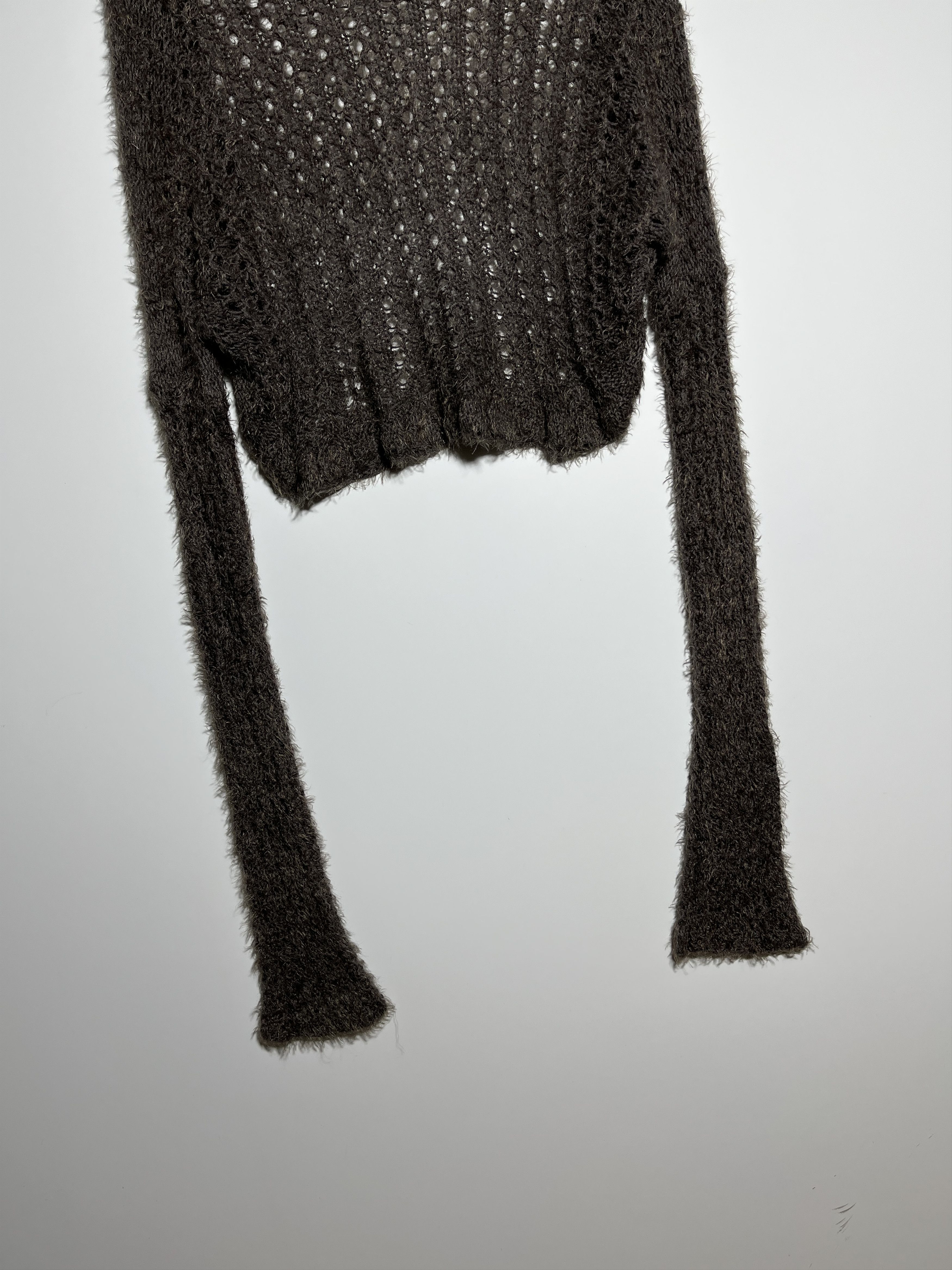 Vintage Women's Mohair Extra Long Sleeves Knitted Cardigan Size M Size M / US 6-8 / IT 42-44 - 6 Thumbnail