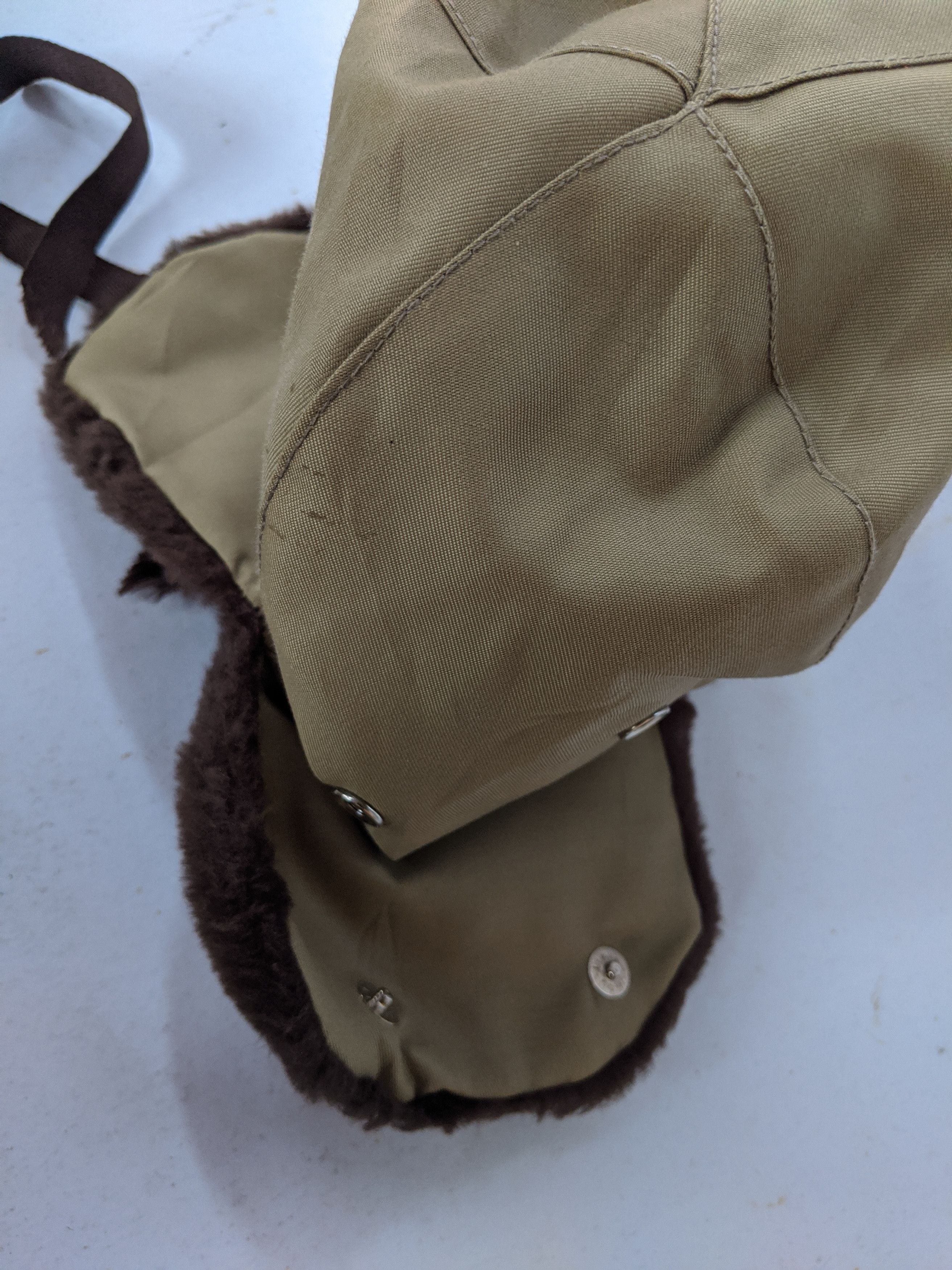 Vintage Vintage Ushanka fur hats military olive green Size ONE SIZE - 4 Thumbnail