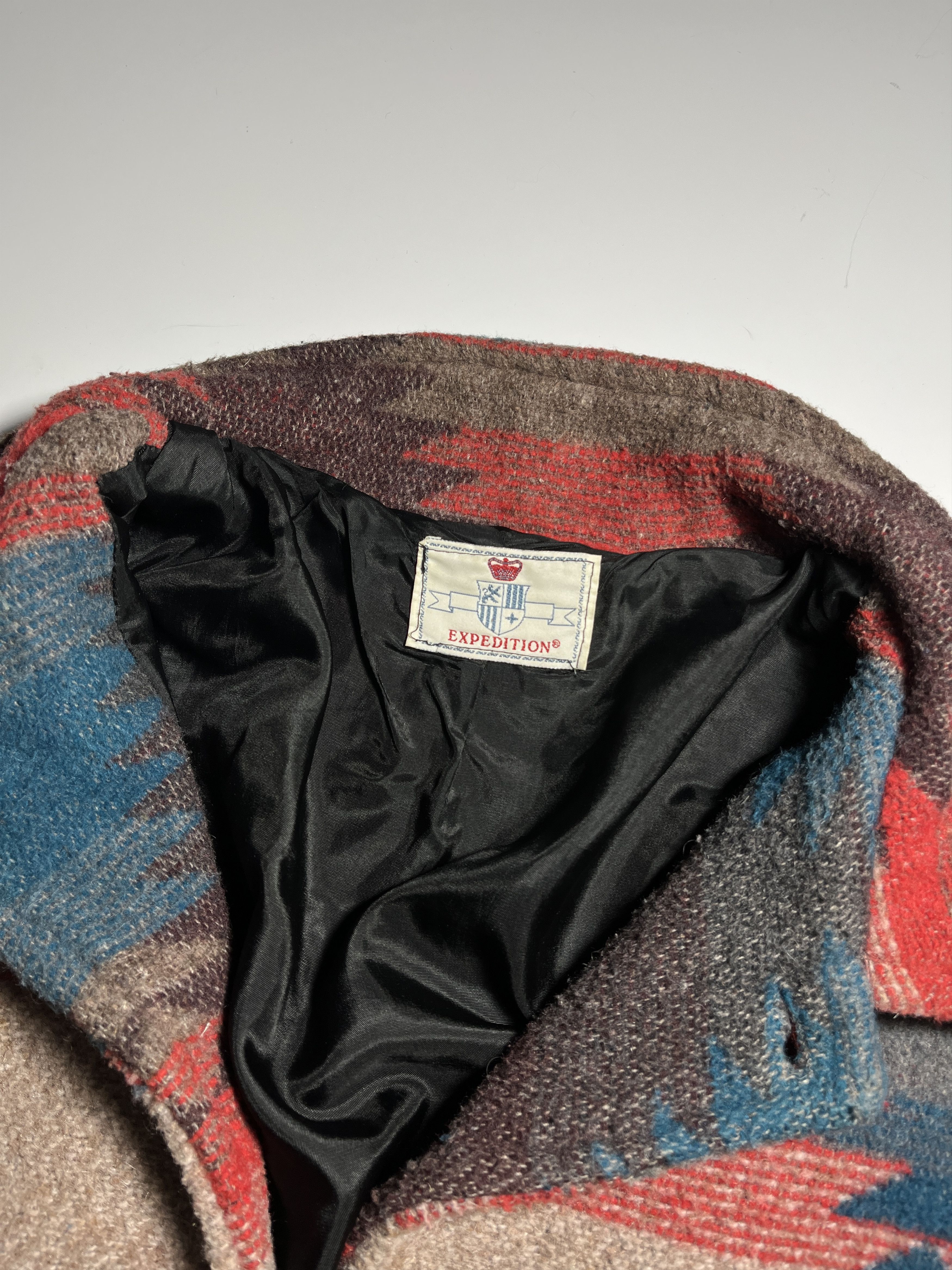 Native × Vintage Vintage 90s Aztec Pattern Wool Coat Jacket Size L Size US L / EU 52-54 / 3 - 12 Thumbnail