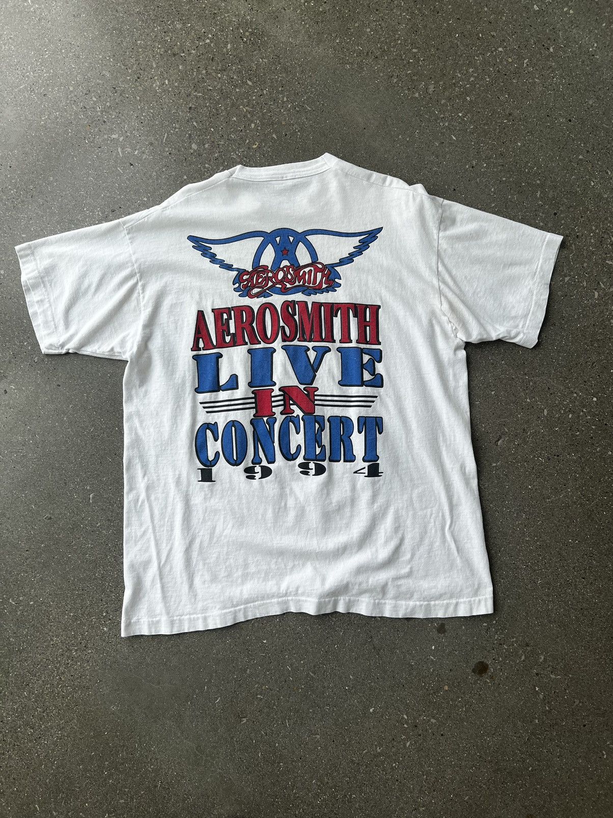 Aerosmith Vintage Aerosmith 1994 concert tee Size US XL / EU 56 / 4 - 1 Thumbnail
