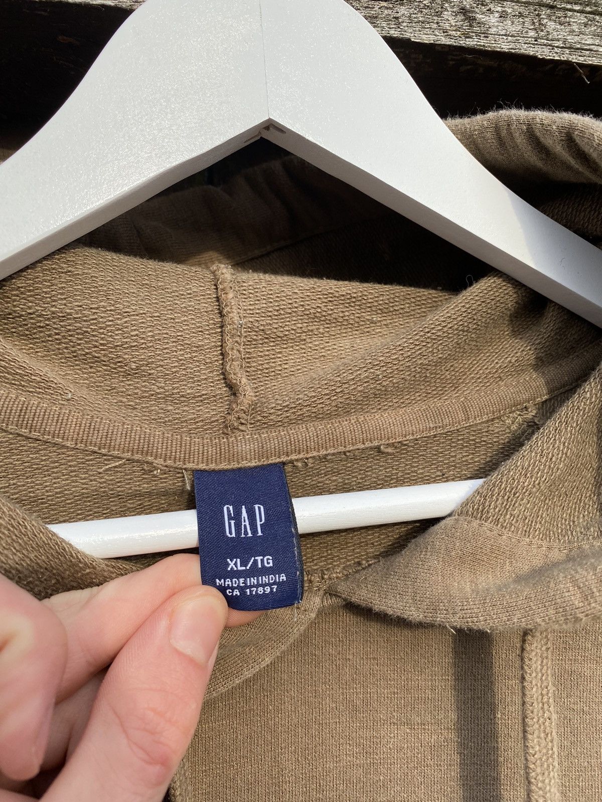 Gap Vintage Gap Brown Oversized Hoodie like Yeezy Season 3 Size US XL / EU 56 / 4 - 4 Thumbnail