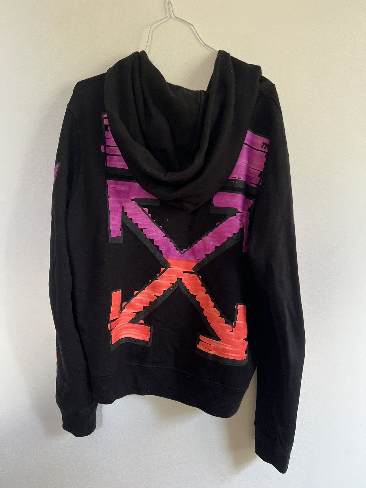 トップス OFF-WHITE Marker Hoodie Black/Fuchsia XS Buy Off-White Marker Slim Hoodie 'Black