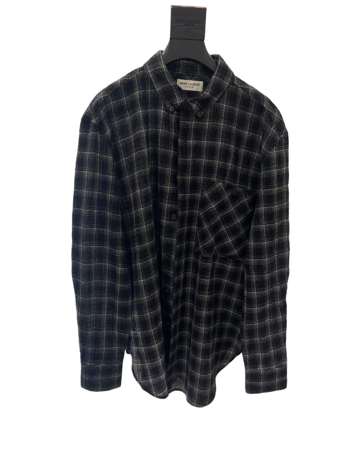 Saint Laurent Oversized Check Shirt