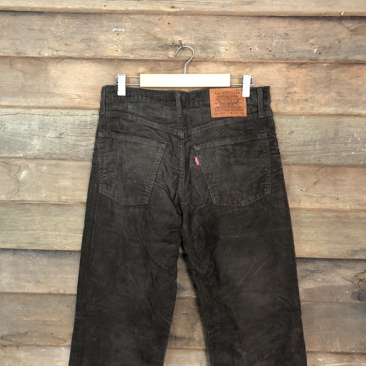 Levi's DL Levis Strauss Dark Brown Denim Jeans Pants #4627 Size US 30 / EU 46 - 9 Thumbnail