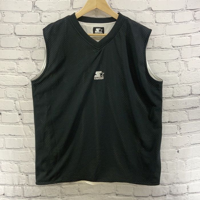 Starter Starter Tank Top Jersey Mens Sz L Black Mesh Athletic Grailed