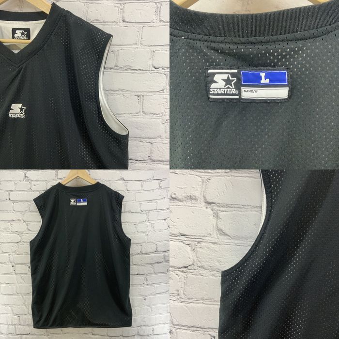 Starter Starter Tank Top Jersey Mens Sz L Black Mesh Athletic | Grailed