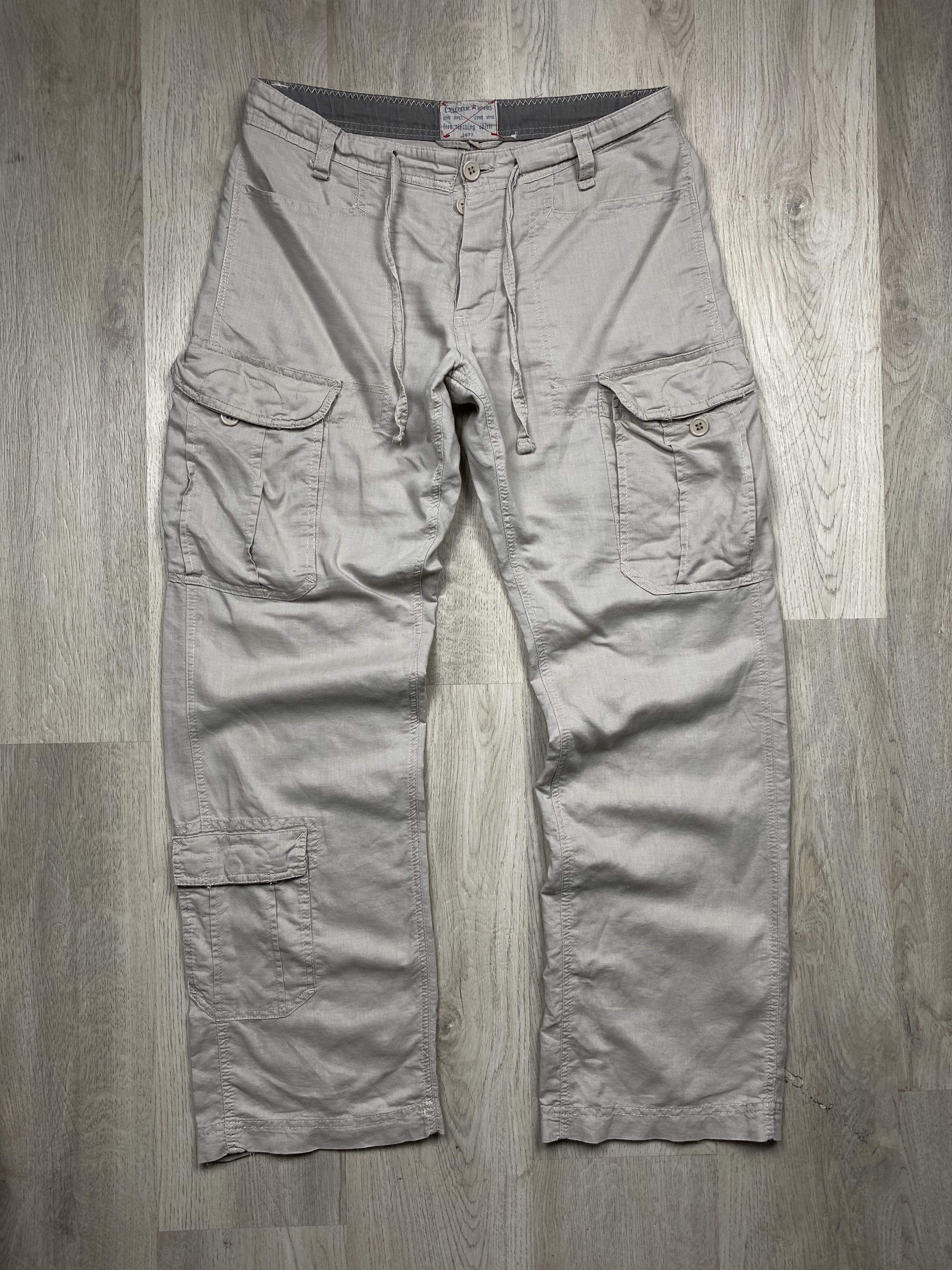 Vintage Multipocket Baggy Cargo Military Pants Y2K