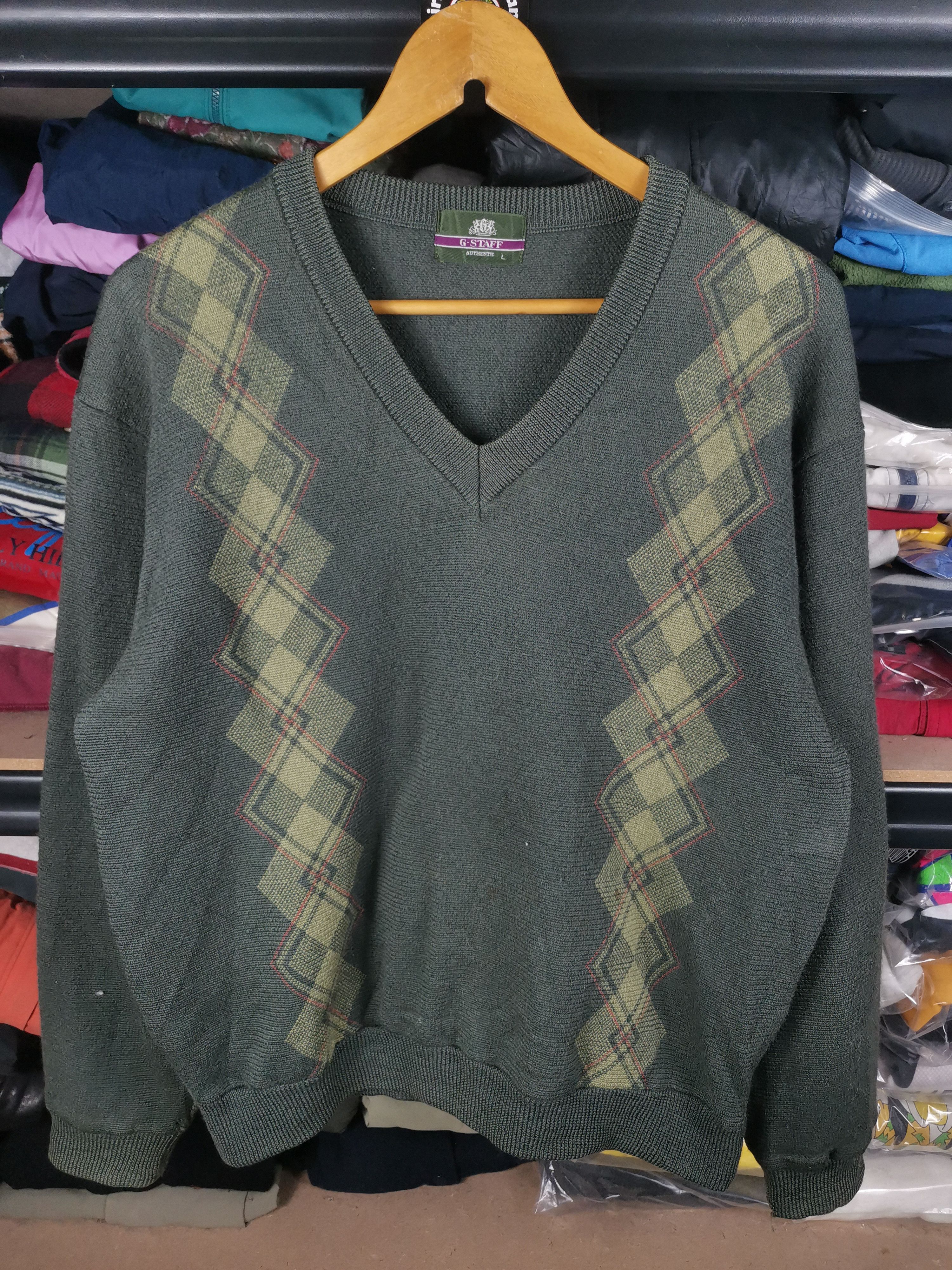 Japanese Brand Vintage 90s Japanese Brand G-Staff Wool Knit Sweater Size US L / EU 52-54 / 3 - 1 Thumbnail