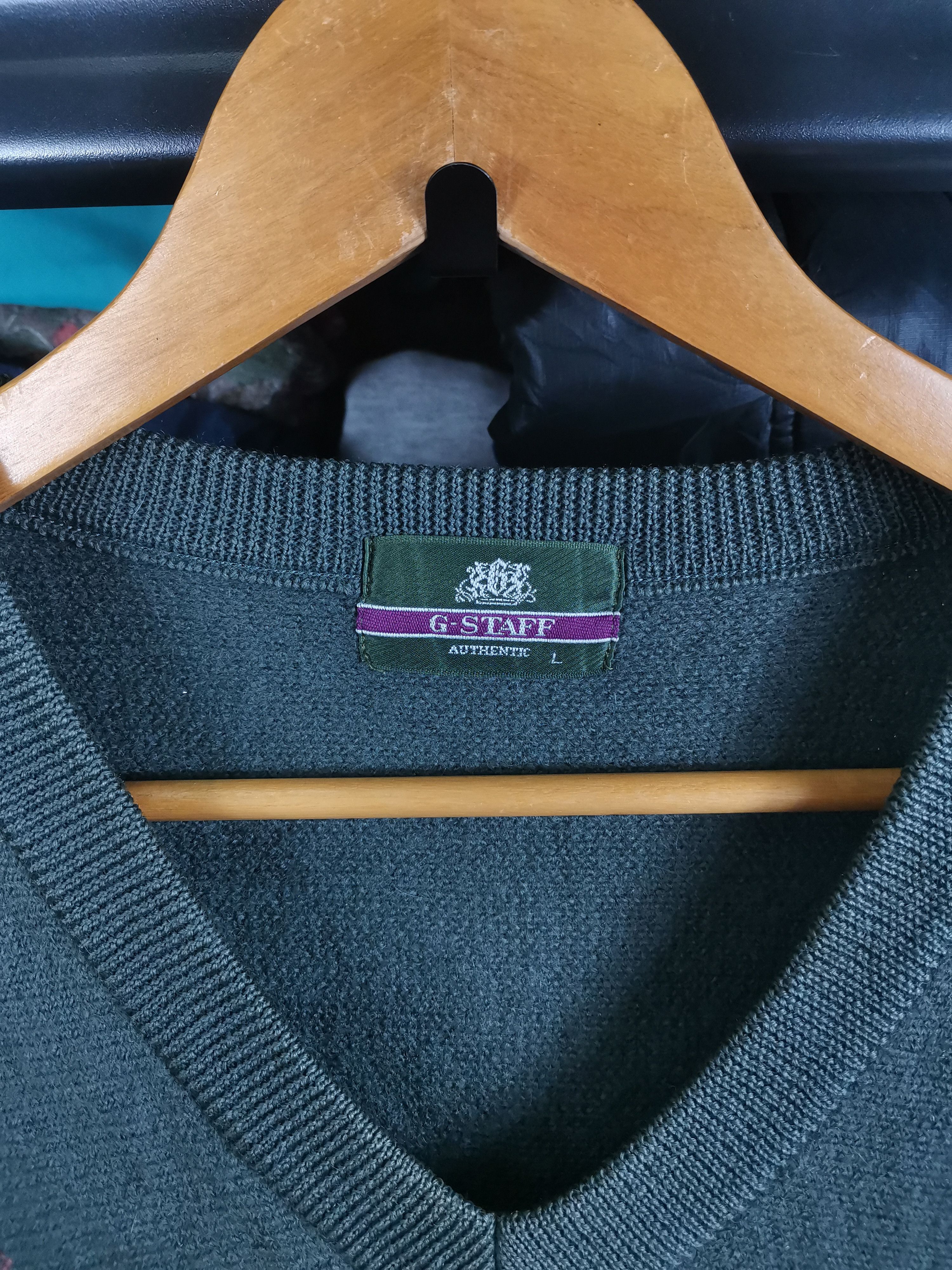 Japanese Brand Vintage 90s Japanese Brand G-Staff Wool Knit Sweater Size US L / EU 52-54 / 3 - 3 Thumbnail