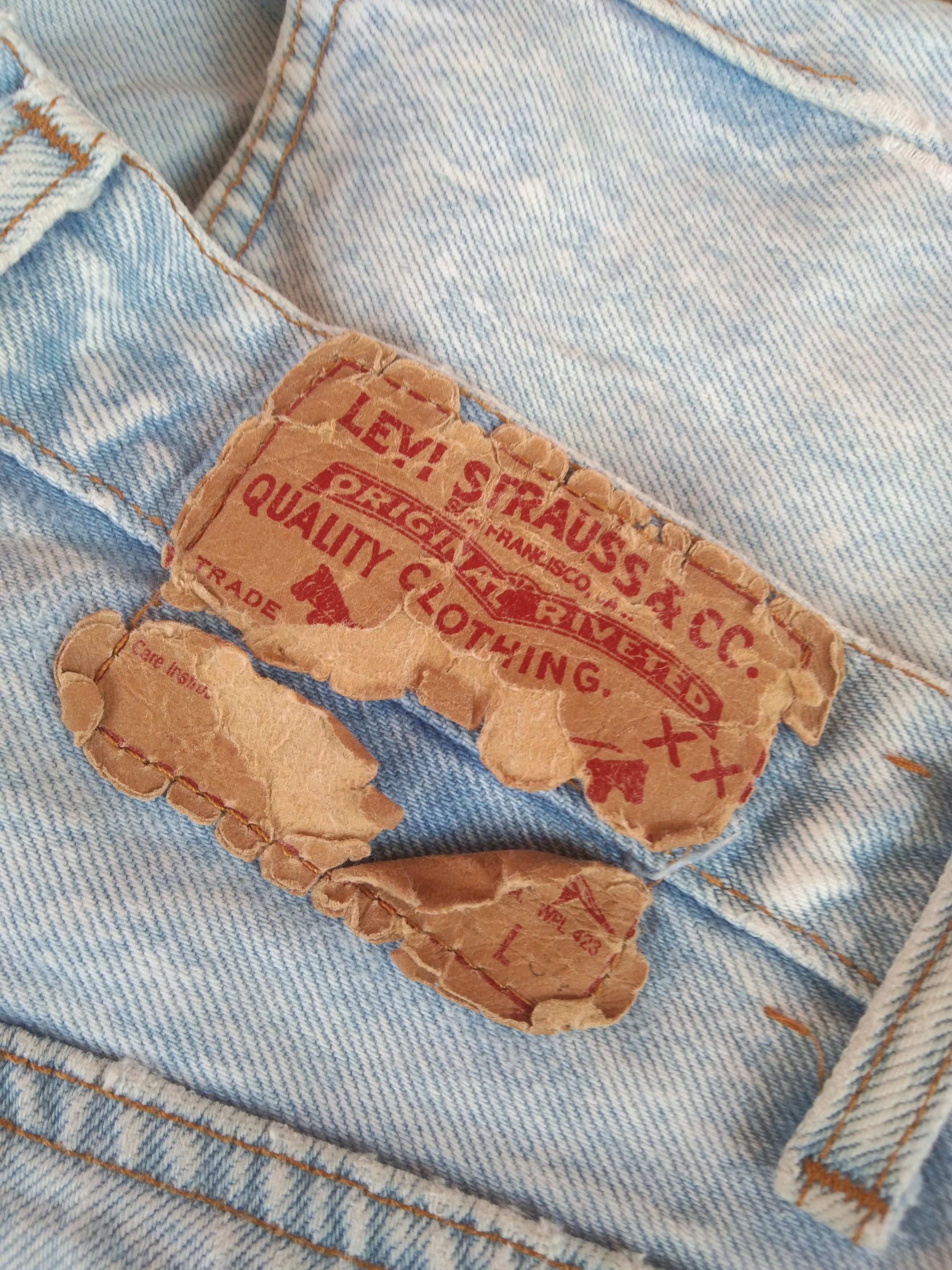 Levi's 80s Vintage Levi's 501 Made In USA Distressed Jeans 31x34 Size US 31 - 5 Thumbnail