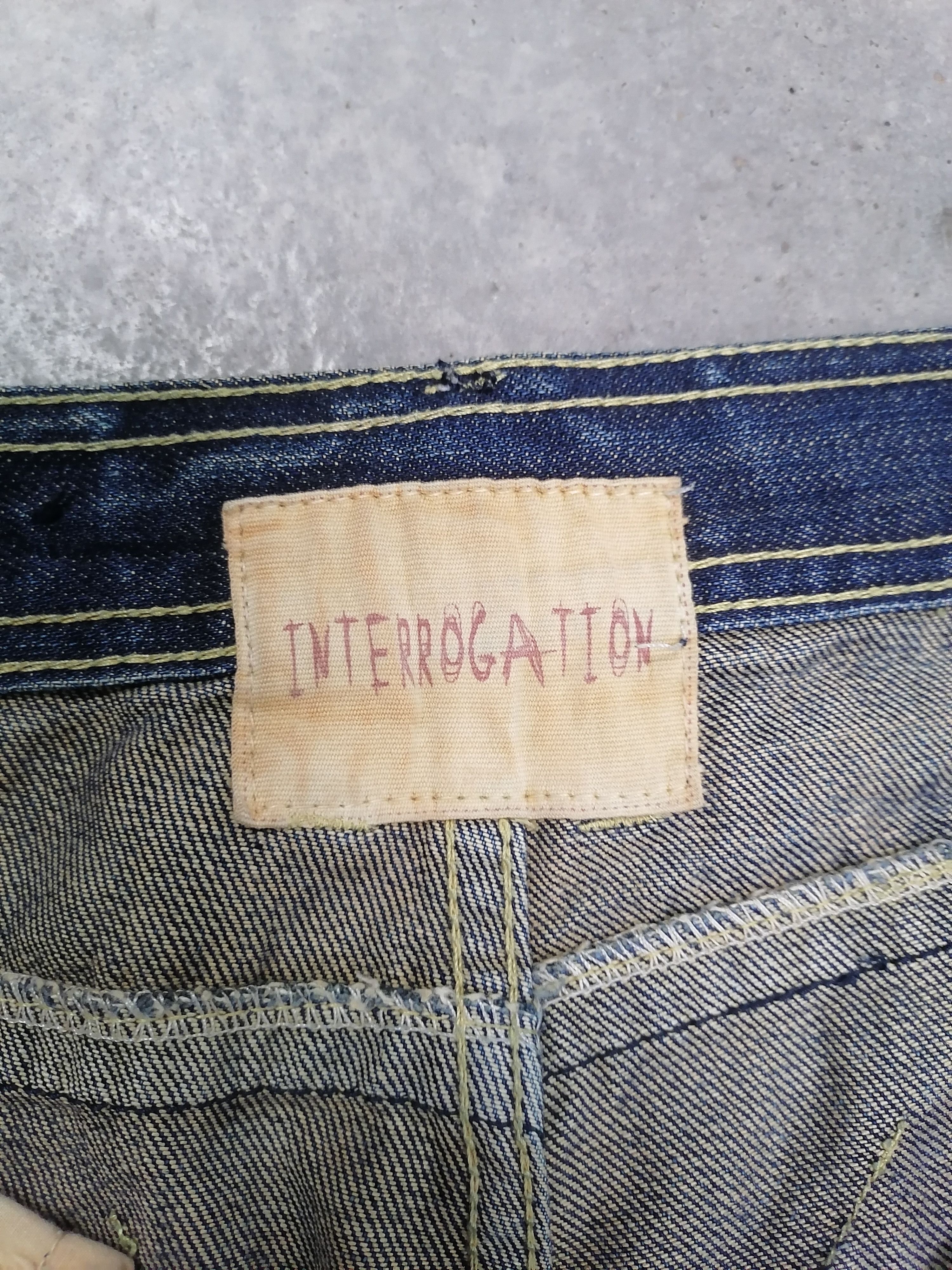 Japanese Brand Sick🔥Trashed Interrogation Rip Distressed Denim Pants⚡⚡⚡ Size US 30 / EU 46 - 9 Thumbnail