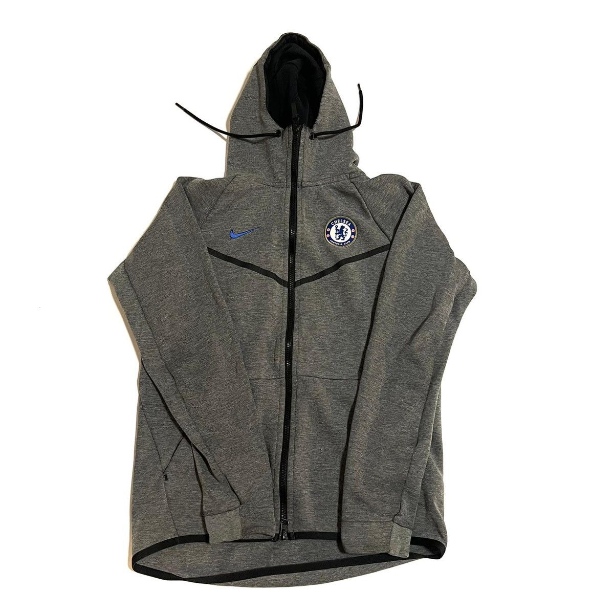 Nike Chelsea Football Club grey hoodie full zip sportswear