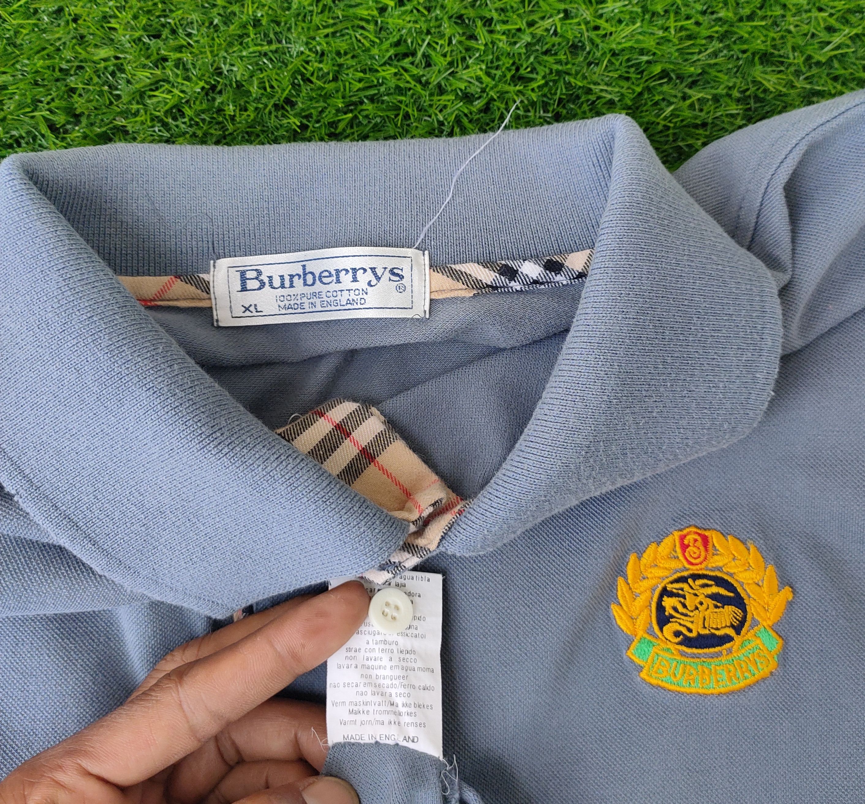 Burberry × Vintage Vintage Burberrys small Logo Long sleeve Size US M / EU 48-50 / 2 - 7 Thumbnail