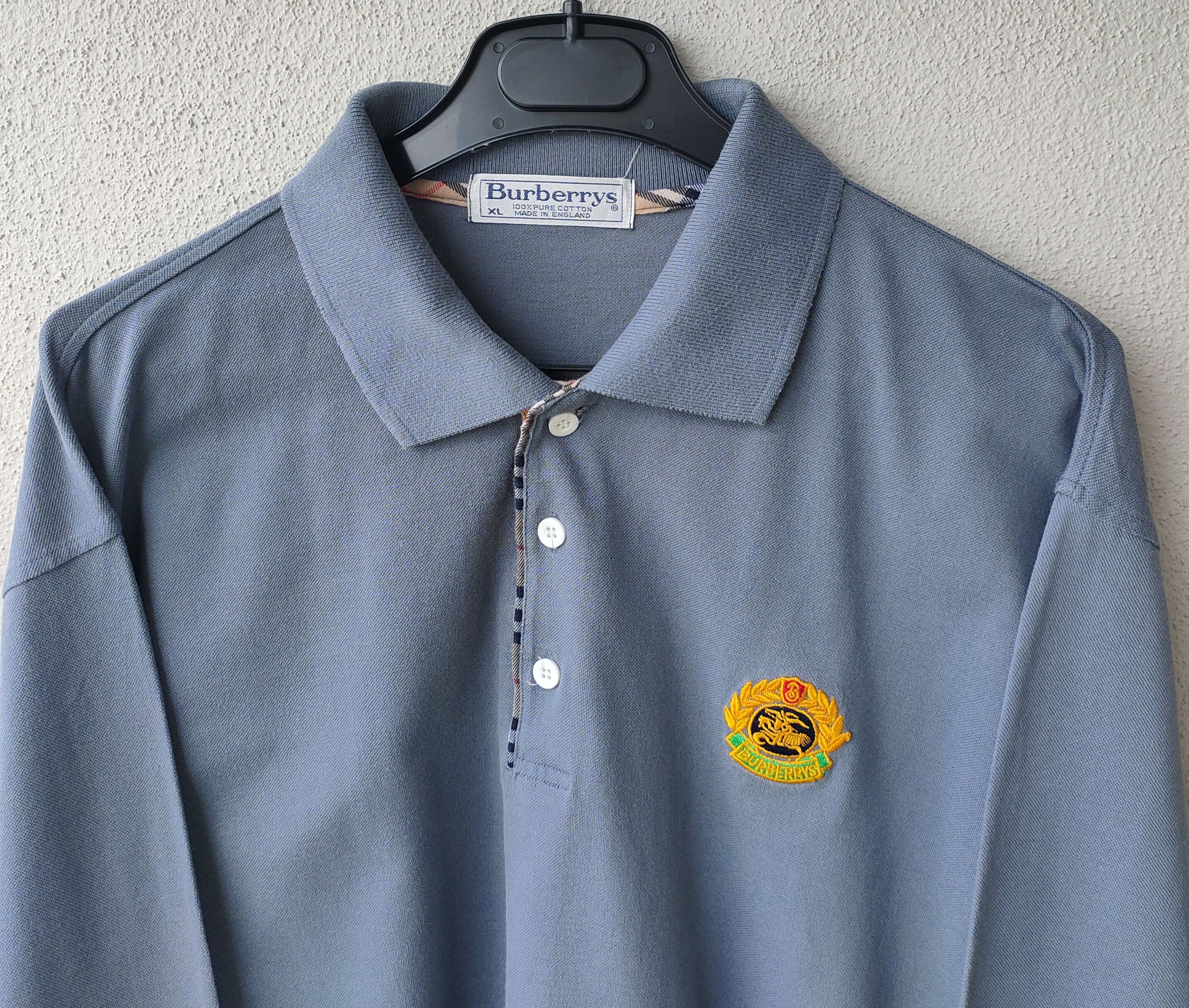 Burberry × Vintage Vintage Burberrys small Logo Long sleeve Size US M / EU 48-50 / 2 - 4 Thumbnail