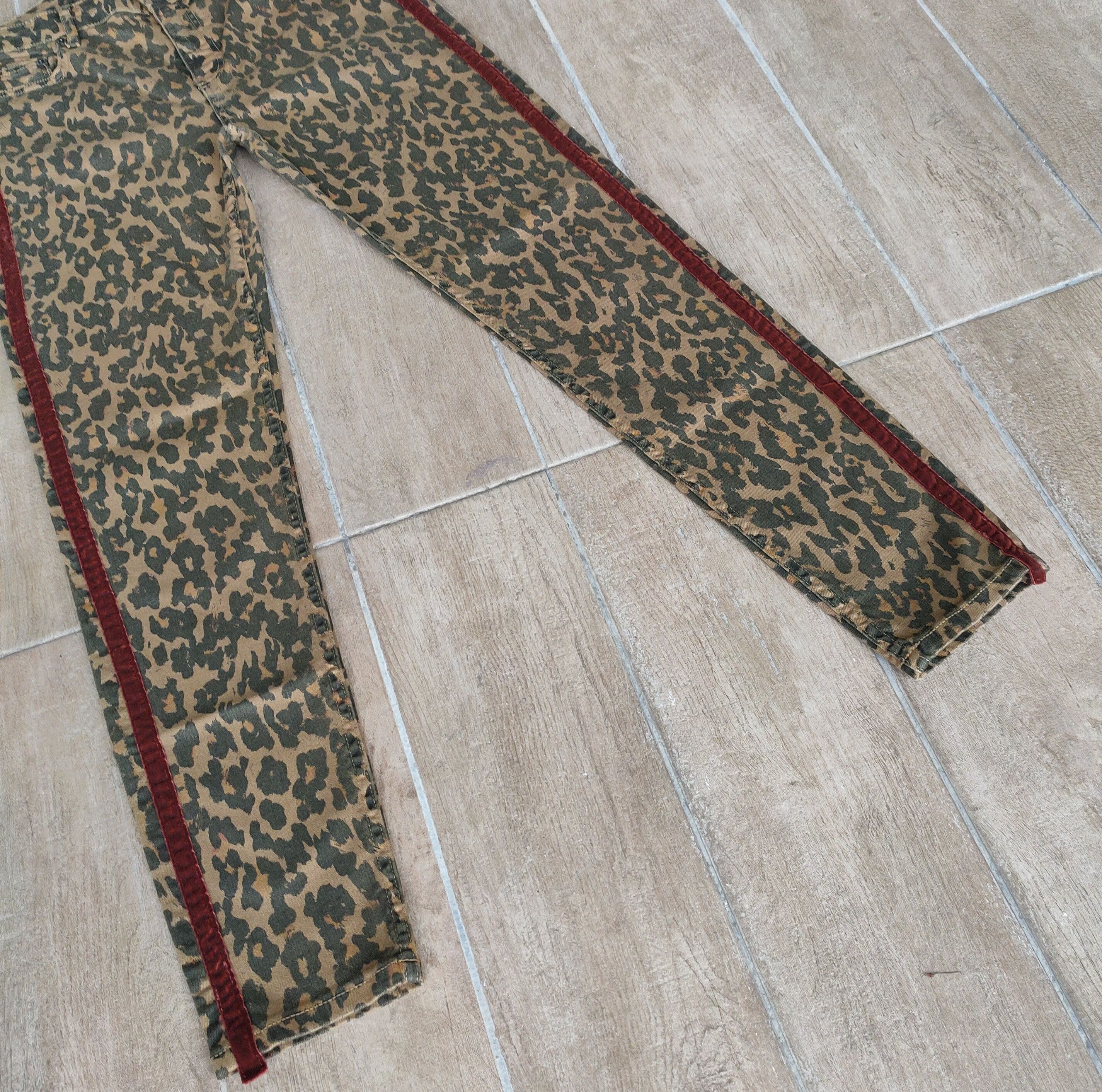 Zara Leopard Print Skinny Jeans Zara Size US 29 - 5 Thumbnail