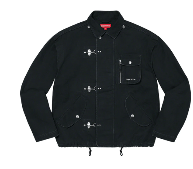 Supreme Supreme Canvas Clip Jacket Black XL Size US XL / EU 56 / 4 - 3 Thumbnail
