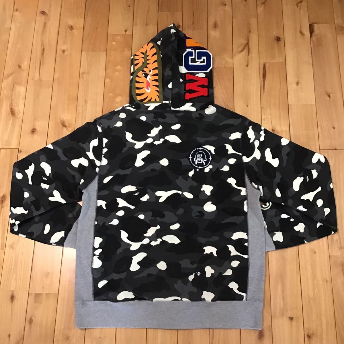 💫glow in the dark💫 city camo Shark full zip hoodie 2XL