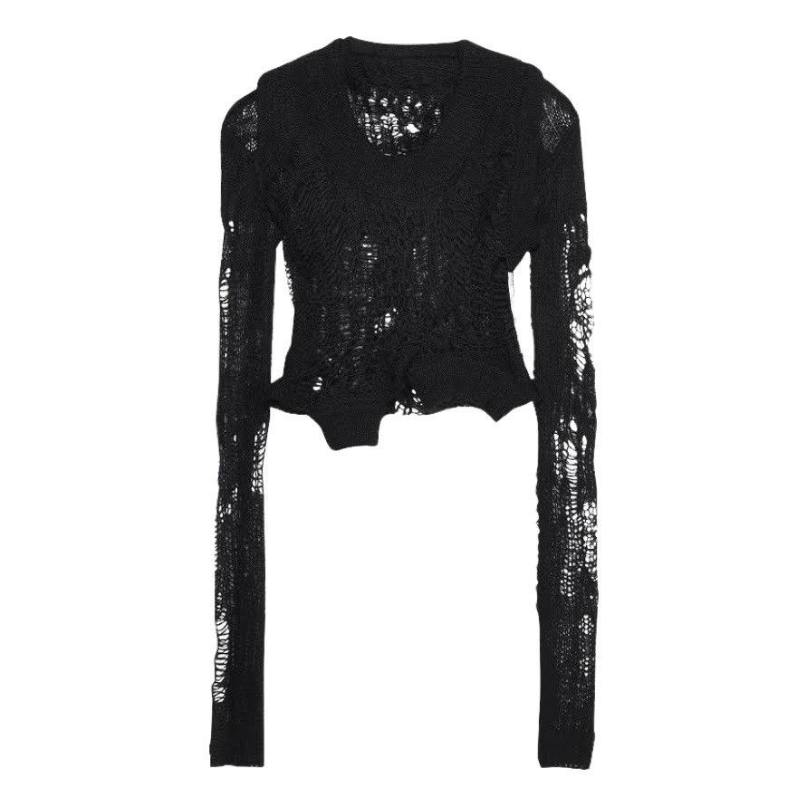 Rick Owens SS20 “Fogachine” Mohair Spider Web Banana Size US S / EU 44-46 / 1 - 2 Thumbnail