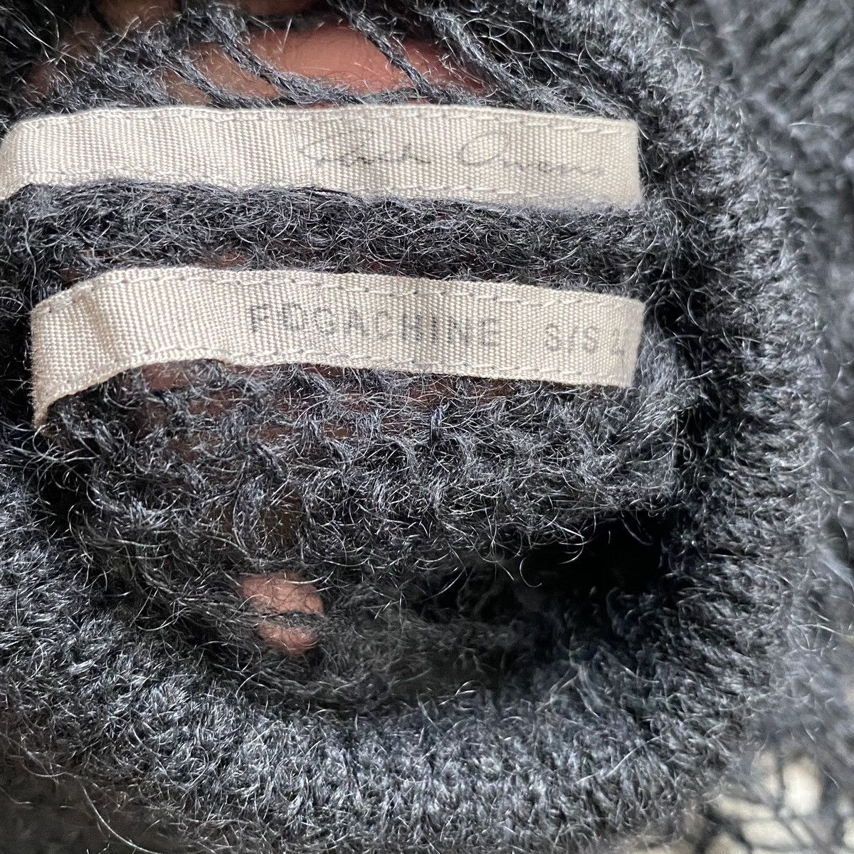 Rick Owens SS20 “Fogachine” Mohair Spider Web Banana Size US S / EU 44-46 / 1 - 12 Thumbnail