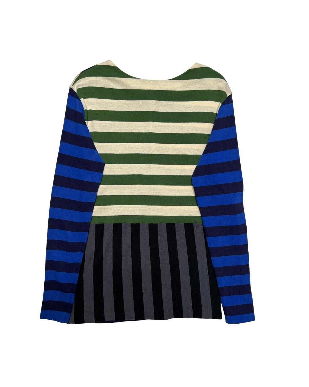 Marni Marni Multicolor Panelled Striped Sweater Size M / US 6-8 / IT 42-44 - 2 Thumbnail
