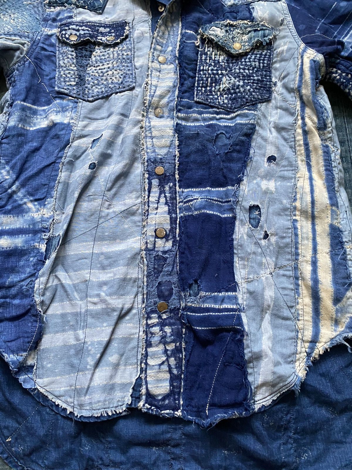 Kapital × Kapital Kountry Kapital African boro indigo patchwork western shirt kountry Size US M / EU 48-50 / 2 - 6 Thumbnail