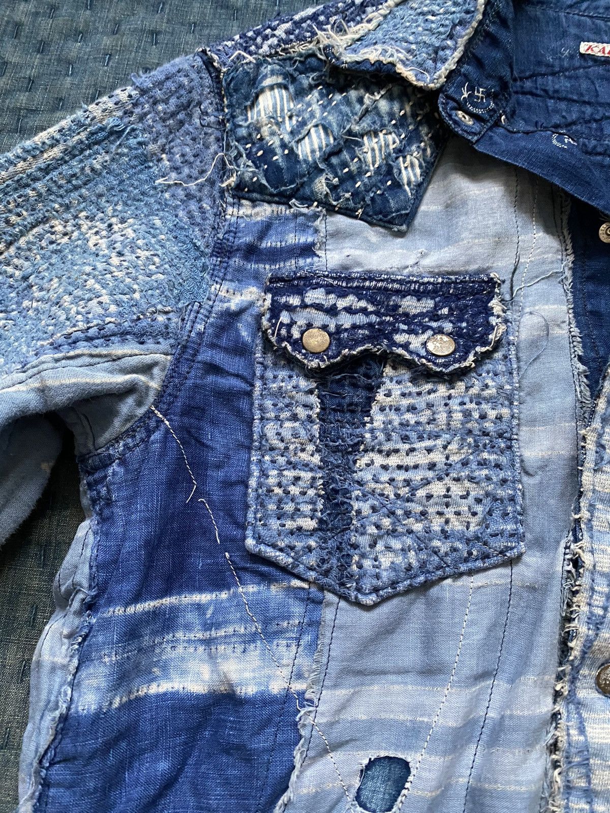 Kapital × Kapital Kountry Kapital African boro indigo patchwork western shirt kountry Size US M / EU 48-50 / 2 - 5 Thumbnail
