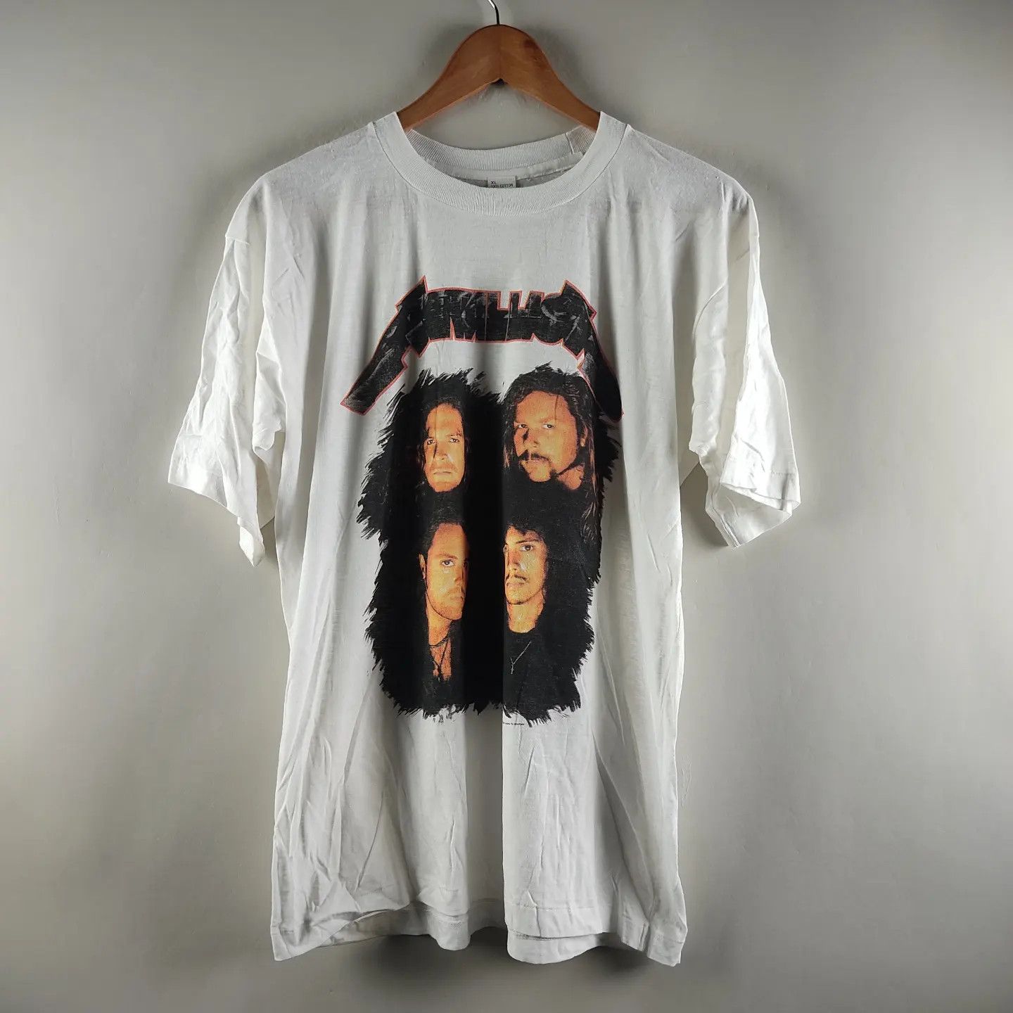 image of Band Tees x Metallica 1991 Metallica Wherever I May Roam in White, Men's (Size XL)