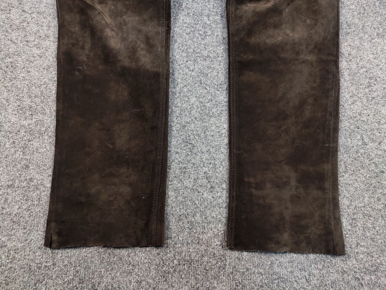 Japanese Brand Vintage 90's Japan dark brown suede leather Women's Pants Size 32" / US 10 / IT 46 - 7 Thumbnail