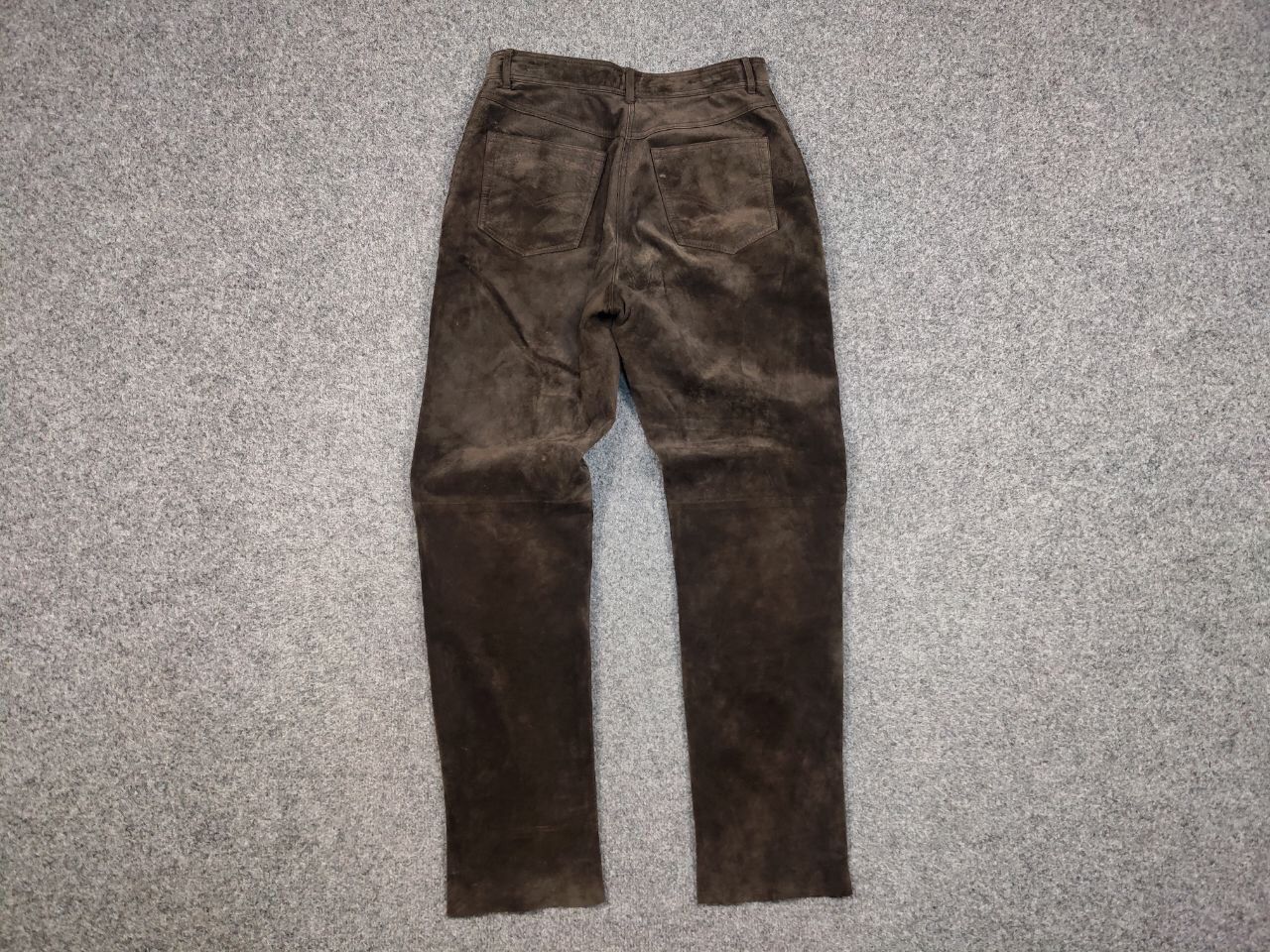 Japanese Brand Vintage 90's Japan dark brown suede leather Women's Pants Size 32" / US 10 / IT 46 - 11 Thumbnail