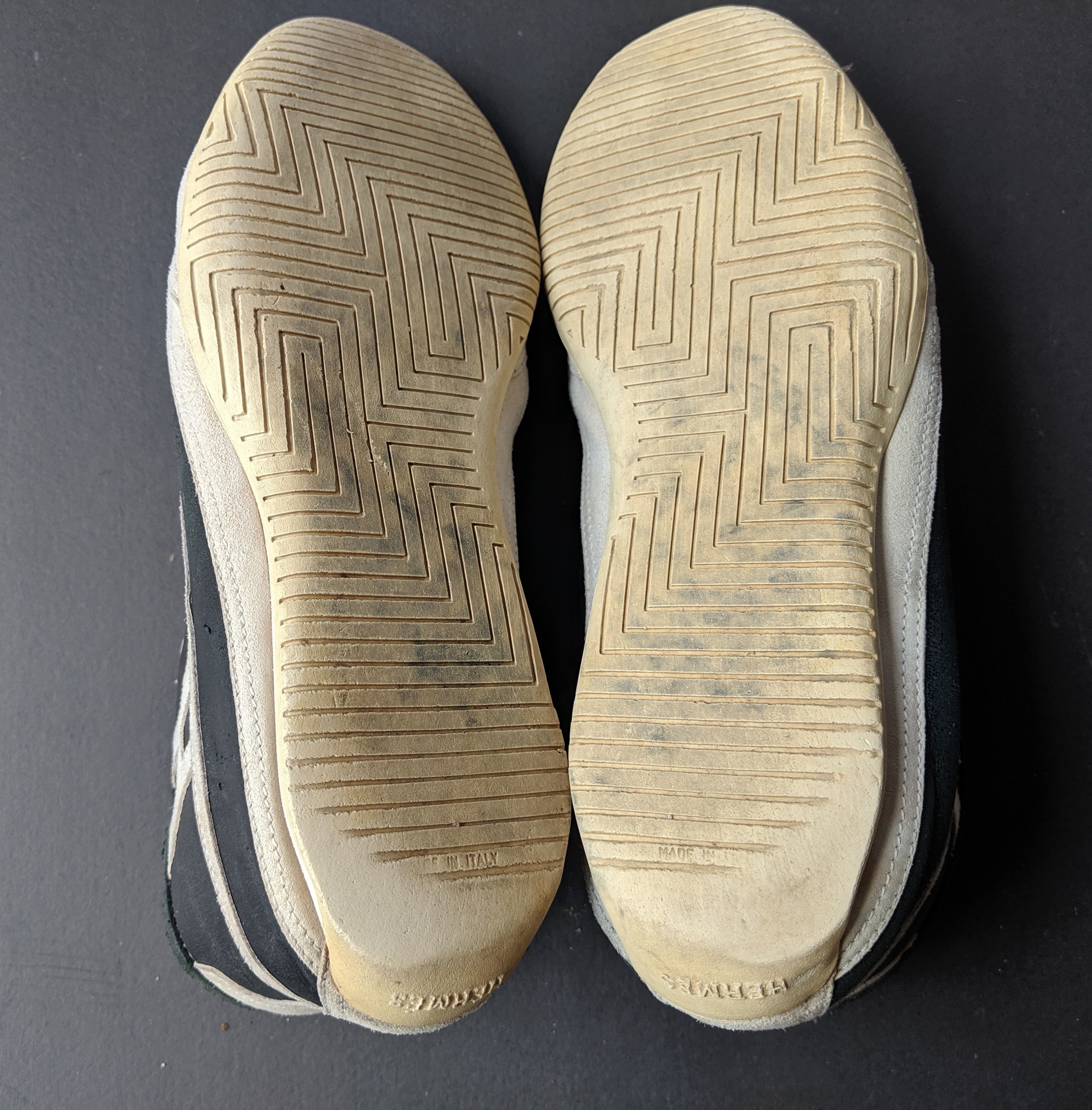 Hermes × Vintage Authentic Vintage hightop sneakers Hermes black and white leather/suede made in italy Size US 7.5 / EU 40-41 - 5 Thumbnail